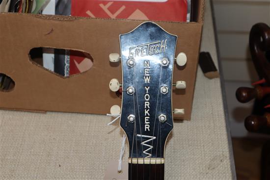 A Gretsch New Yorker 1954 semi-hollow body guitar, with hard case